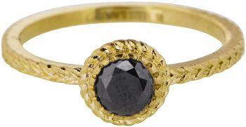 R807 charmin's ring acier brillant iconique vintage gold 1