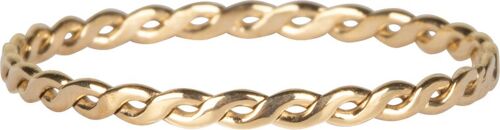 R775 Curvy Tiny Chain Gold Plated Steel