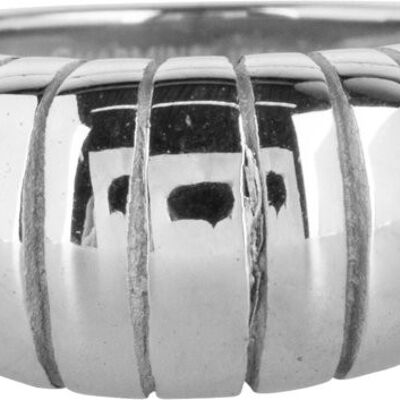 R997 Big Stripy Steel Ring