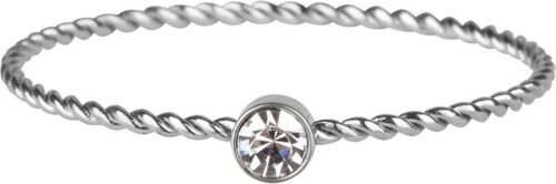 R944 Shine Bright Twisted Steel and white crystal