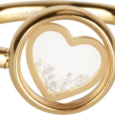 R961 Dancing love cristal blanco oro