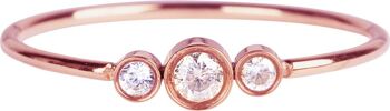 R936 Cristal Brillant Triplets RoseGold 1