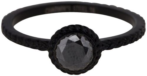R809 Charmin's's ring steel shiny iconic vintage black