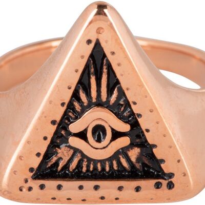 R773 Big Eye Triangle Acero en oro rosa
