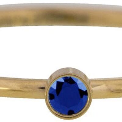 Blue Sapphire Stone shine Bright 2.0 Plaqué Or