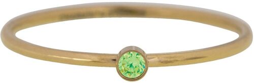 Green Peridot Stone Shine Bright 2.0 Goldplated