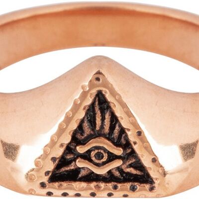 R678 Eye Triangle Rose Gold Steel