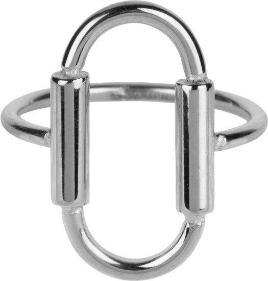 R642 Big Open Ovale Acciaio Lucido