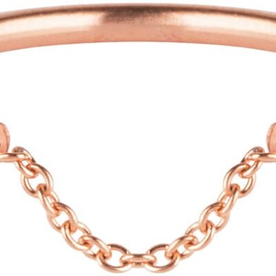 R574 Chained Rose Gold Steel