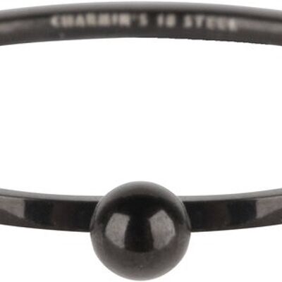 R531 Dot Ring Black steel