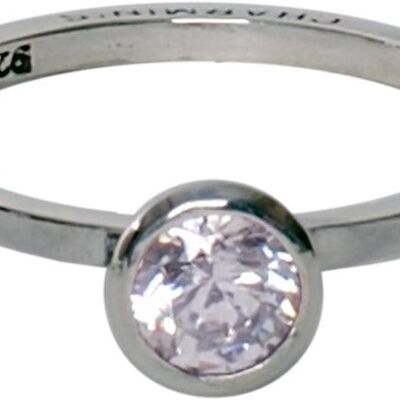 R131 Blanco 'Round Diamond' plata de ley 925