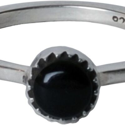 R038 Onyx 'Nature Stone' sterling 925 silver