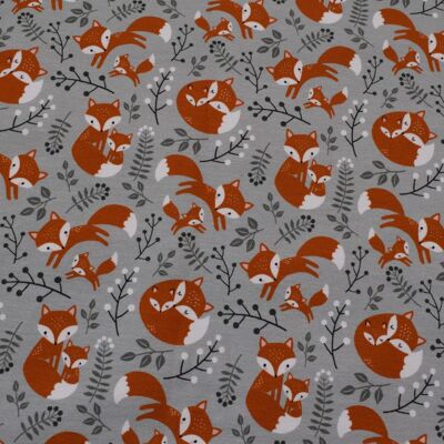 Estampado de felpa francesa - Fox Love - Colección Premium, RA