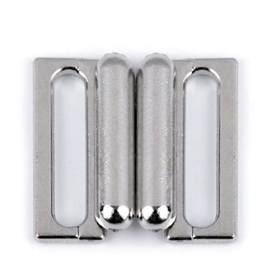 Bikini Verschluss - 14mm - Nickel silber Metall