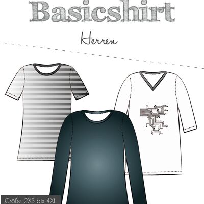 Paper pattern men's basic shirt by Fadenkäfer