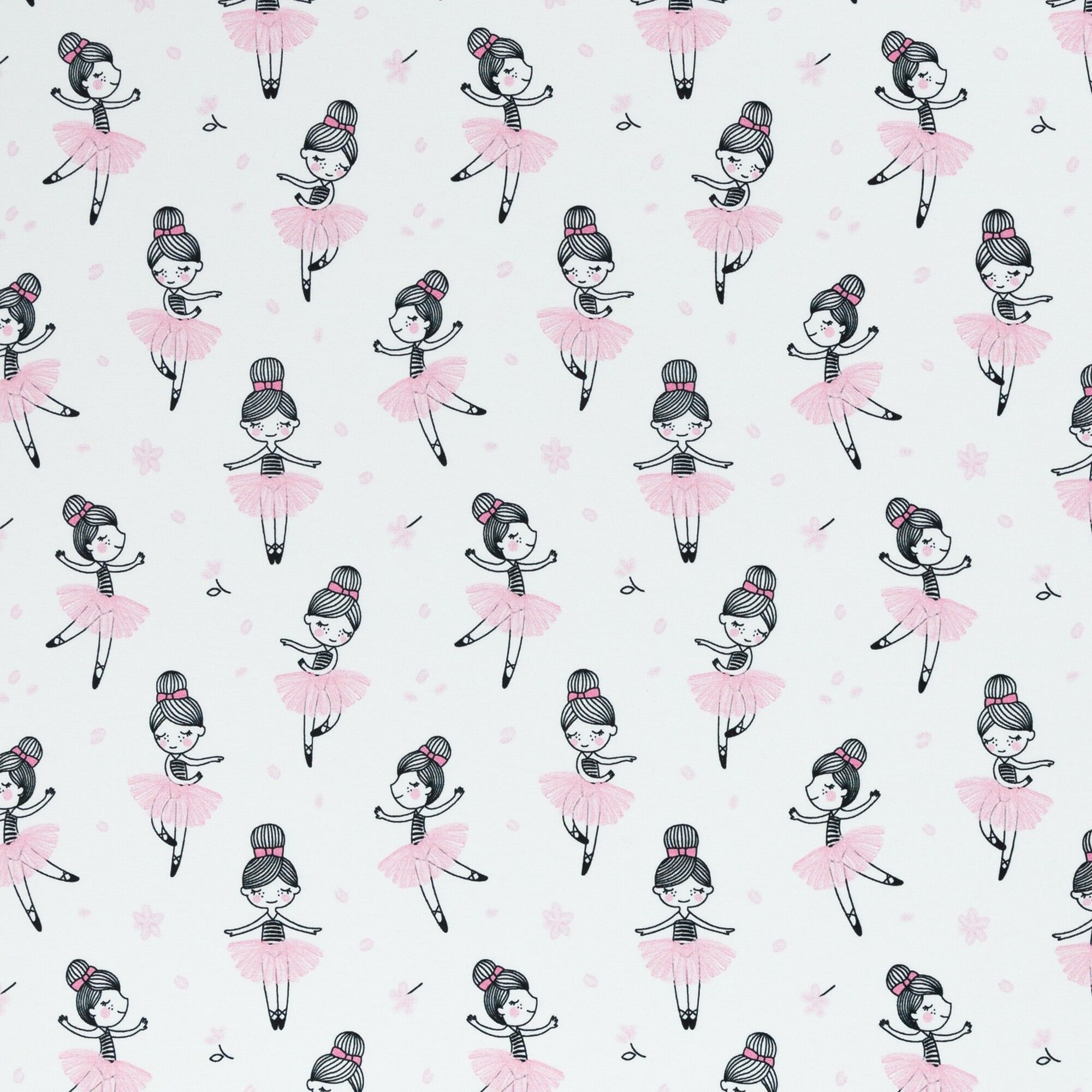 Ballerina Bianca Rosa Ballerina Theo Jersey di cotone