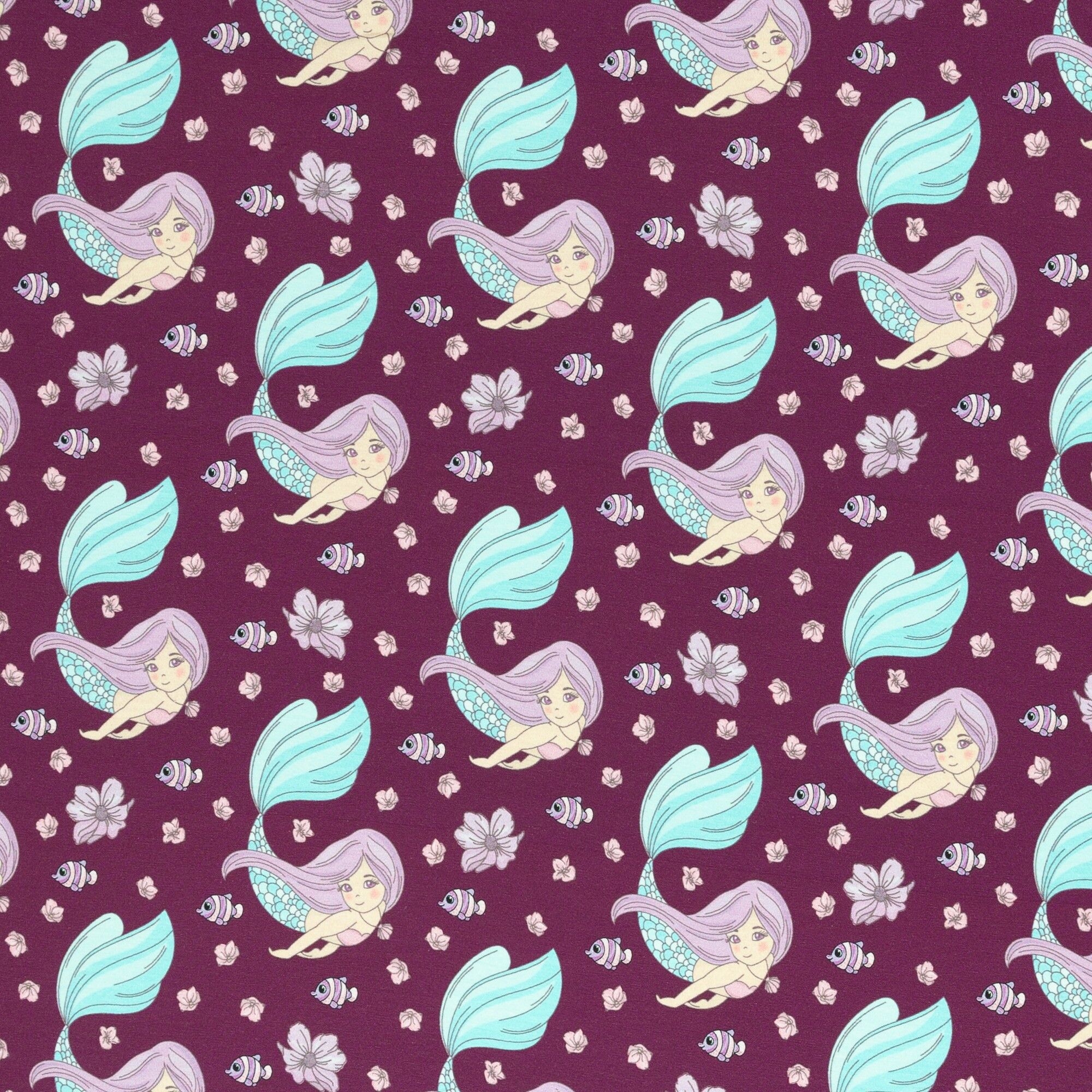 Sirena viola Theo Jersey di cotone