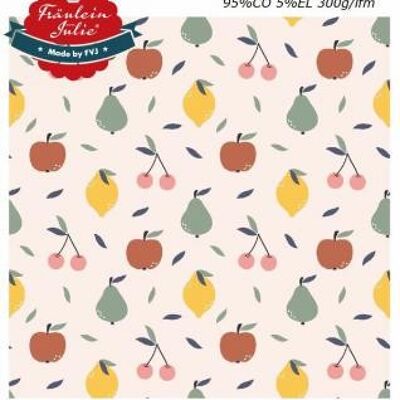 Jersey Fruit Poire Pomme Spring Colors Miss Julie