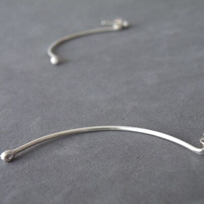 Idee regalo per orecchini in argento per lei, orecchini divertenti e minimalisti per donna