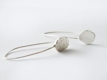 Boucles d'oreilles pendantes Idées cadeaux pour femmes, Boucles d'oreilles en argent recyclé biologique 3