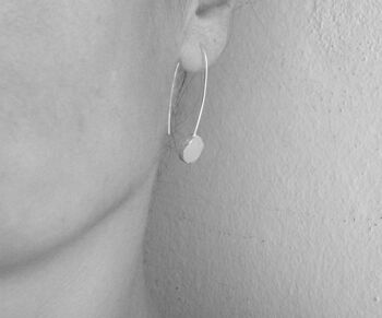 Boucles d'oreilles pendantes Idées cadeaux pour femmes, Boucles d'oreilles en argent recyclé biologique 5