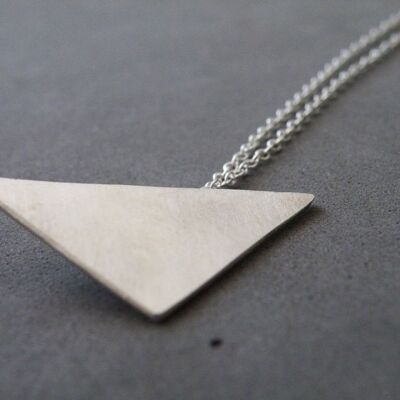 Modern Geometric Silver Necklace for Women