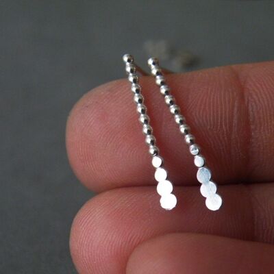 Sterling Silber Ohrringe, minimalistische moderne Ohrstecker Geschenke für Mutter, Freunde, Frau