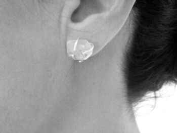 Herkimer Diamonds Stud Boucles d'oreilles, Silver Back Posts Femme Studs, Cadeaux de bijoux pour femme, Boucles d'oreilles de maman 4