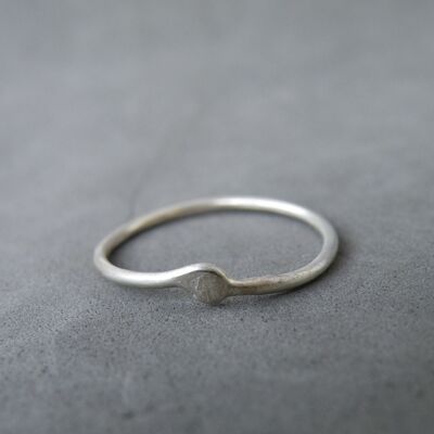 Friends/Lover Dainty Silver Ring, Collection The Way Out Is In, Meaningful Jewelry Gifts