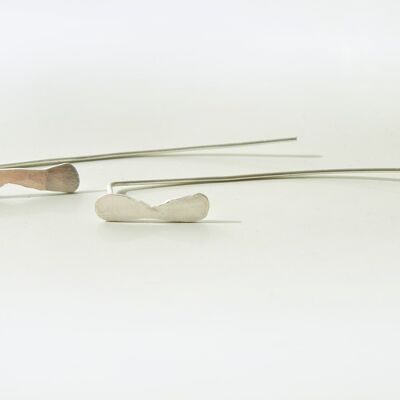 Minimalistische Tropfenohrringe aus Sterlingsilber, minimalistischer moderner Damenschmuck, Schmuck-Geschenk-Ideen