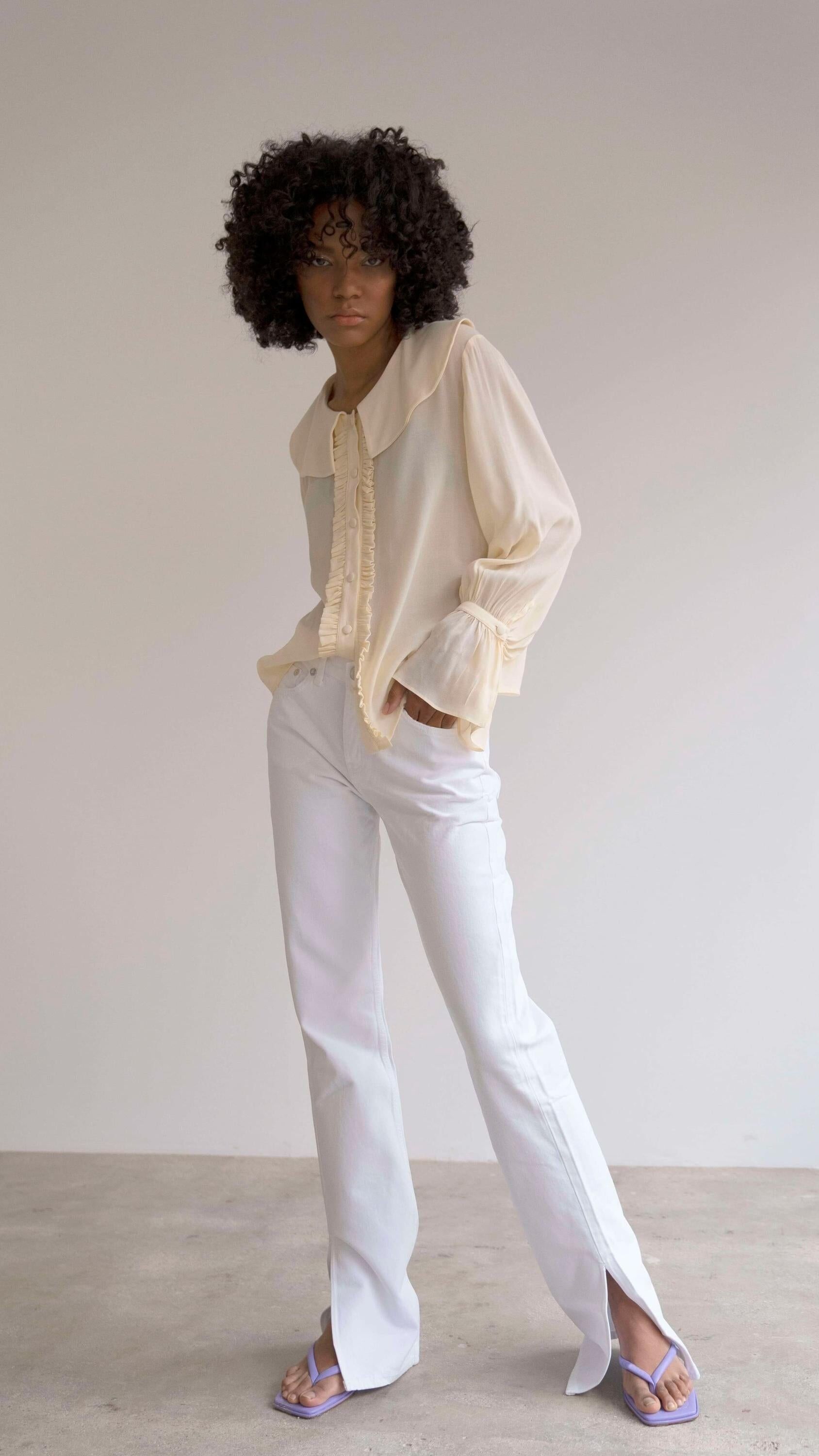 Camicia collo piatto