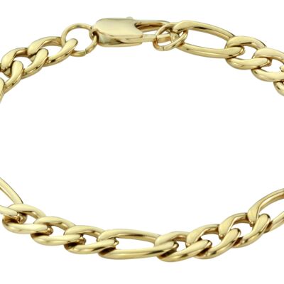 Traveller Bracelet Stainless Steel gold plated - 19 cm - 181032