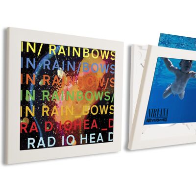 Art Vinyl Play & Display Triplepack Record Frames (Blanc)