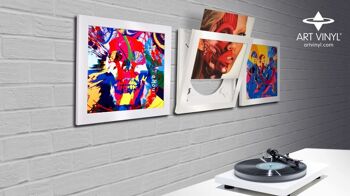 Art Vinyl Play & Display Triplepack Record Frames (Blanc) 2
