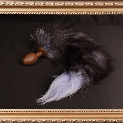 OACHKATZLSCHWOAF || Fuchs Fox || Furry Tail Anal Plug || handmade by Holz-Knecht.at - Nuss