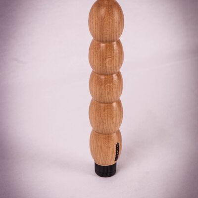 BURRILI || Edición Hoamalandia || vibrador de madera || consolador de madera || hecho a mano por Holz-Knecht.at - Roble - Infinitamente ajustable