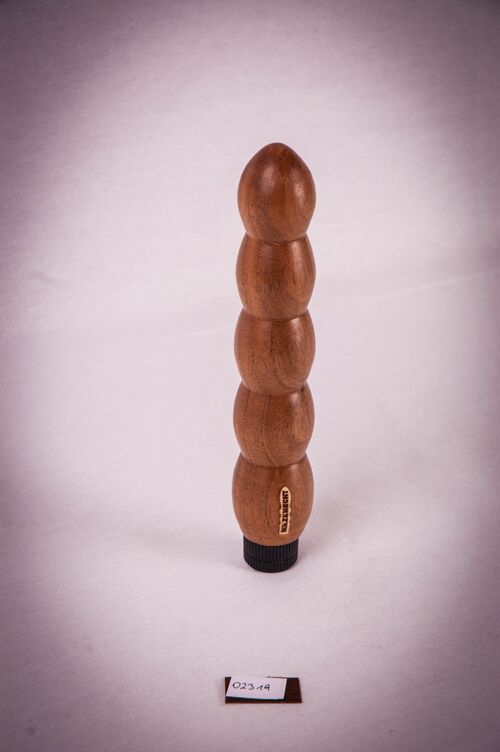 BURRLI || Hoamatland Edition || Holzvibrator || Holzdildo || handmade by Holz-Knecht.at - Nuss - Stufenlos verstellbar