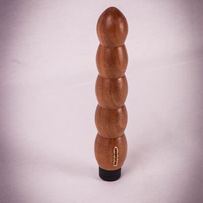 BURRLI || Hoamatland Edition || Holzvibrator || Holzdildo || handmade by Holz-Knecht.at - Nuss - Stufenlos verstellbar