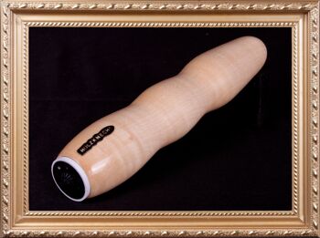 SUMMSI || Édition Hoamatland || vibromasseur en bois || gode en bois || fait à la main par Holz-Knecht.at - Érable - Réglable en continu 1