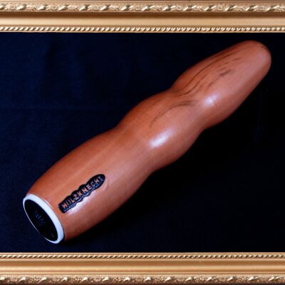 SUMMSI || Hoamatland Edition || wooden vibrator || wooden dildo || handmade by Holz-Knecht.at - pear - 10 vibration patterns || Magnetic charging cable || battery pack