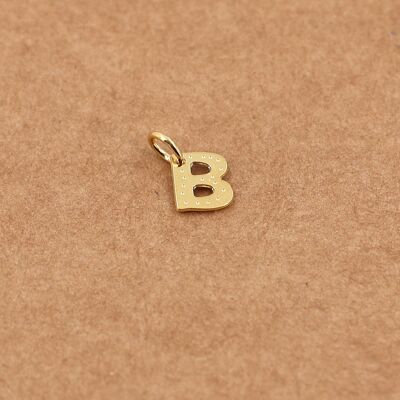 letter charm - B gold