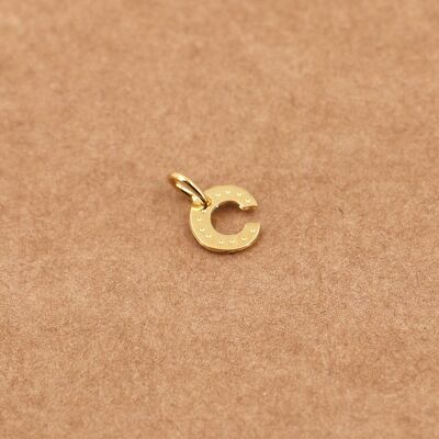 letter charm - C gold