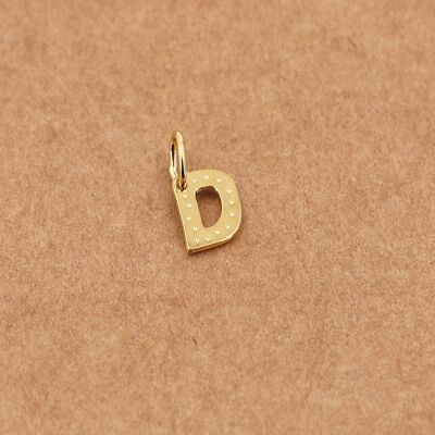 charm con lettera - D oro