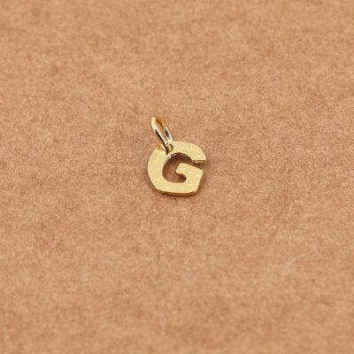 charm con lettera - G oro