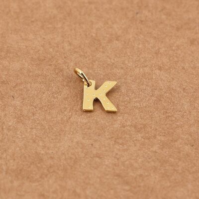 Buchstabenanhänger - K Gold
