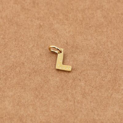 Buchstabenanhänger - L gold