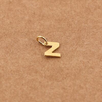 Buchstabenanhänger - Z gold