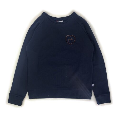 sweat-shirt ADULTE bleu marine broderie personnalisée