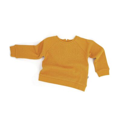 custom embroidery mustard sweatshirt