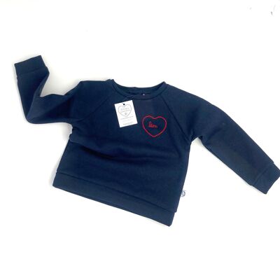 kundenspezifisches Stickerei-Marineblau-Sweatshirt